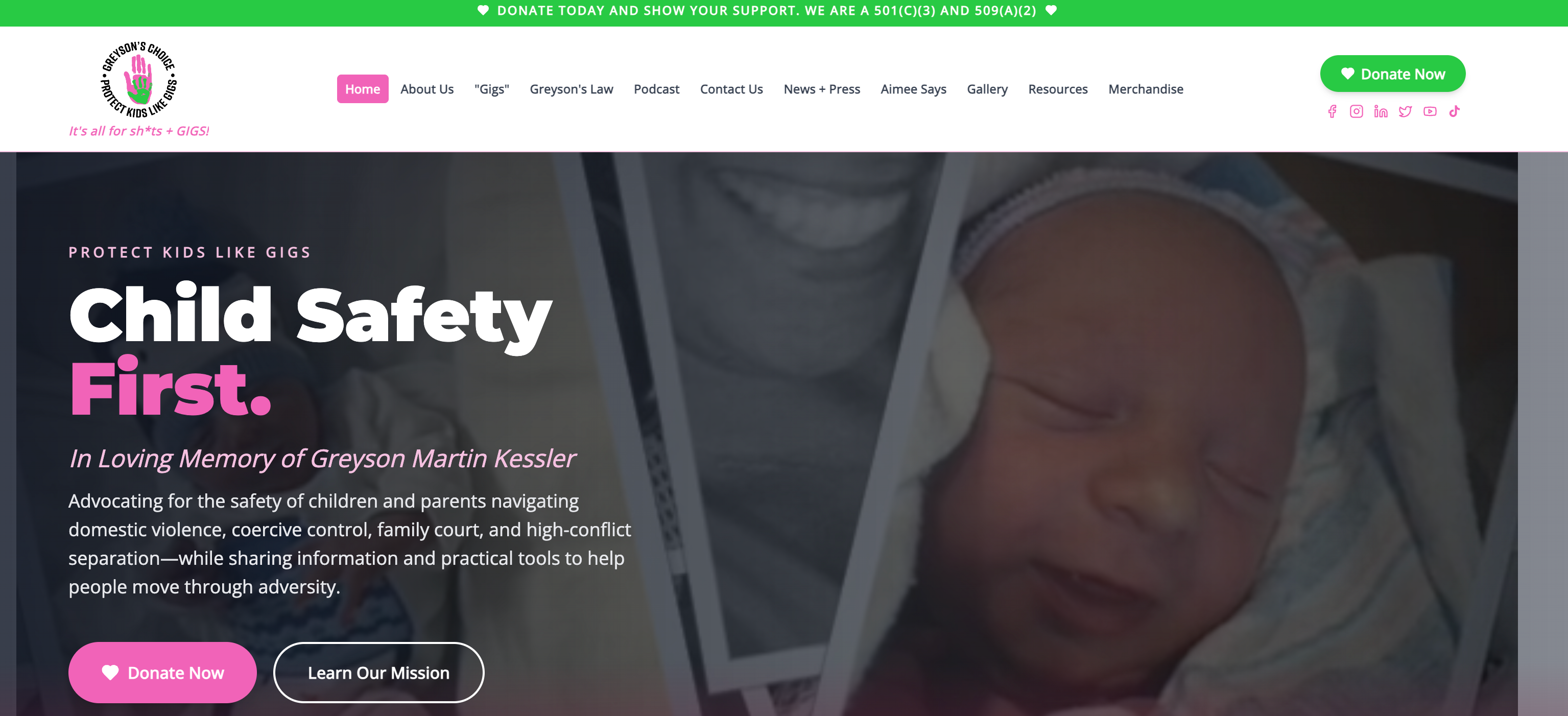 Greyson's Choice website