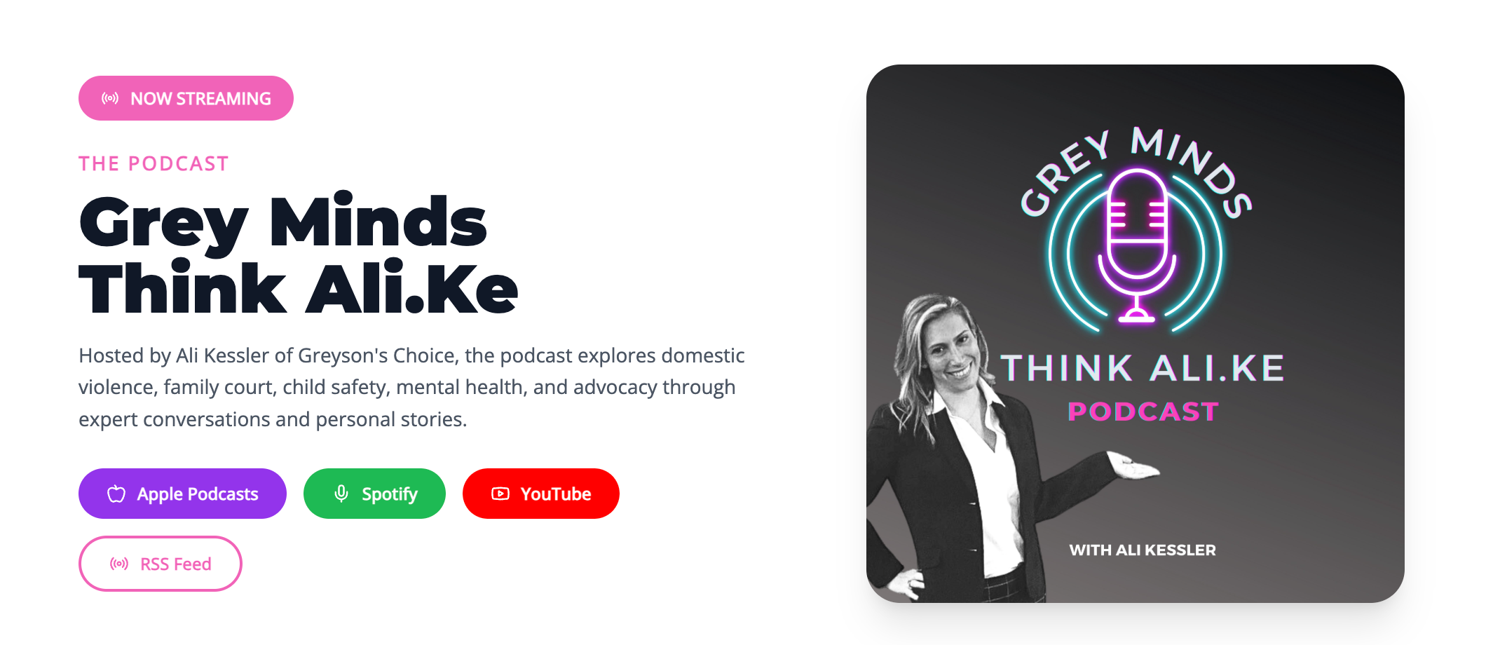 Grey Minds Think Ali.Ke. Podcast