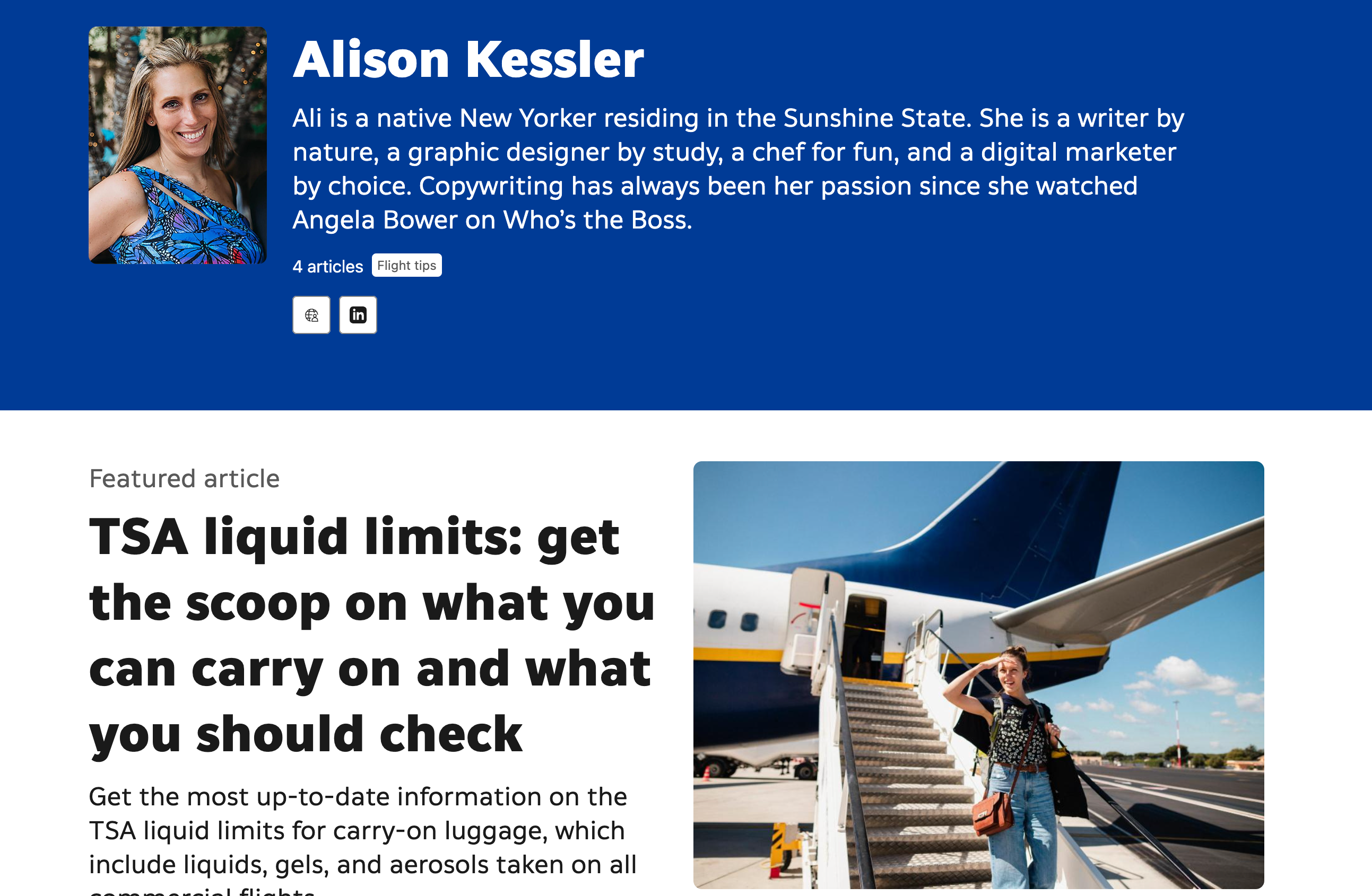 Author Profile & Travel Guides